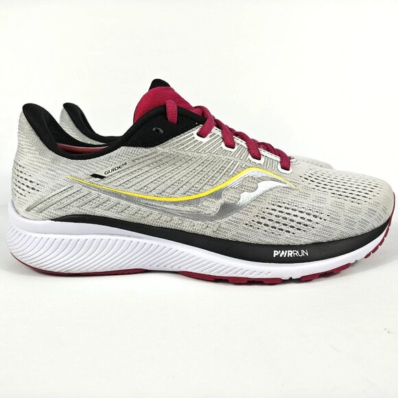 Saucony Guide 14 Women’s 8.5 Gray Pink Running Shoes Stability Support S10654-55 - Picture 8 of 16